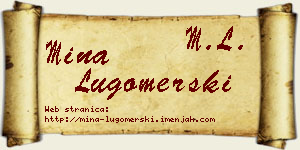 Mina Lugomerski vizit kartica
